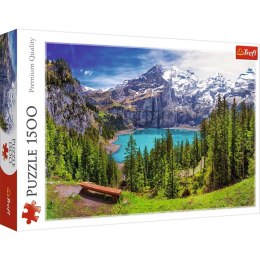 Puzzle 1500 elementów Jezioro Oeschinen, Alpy