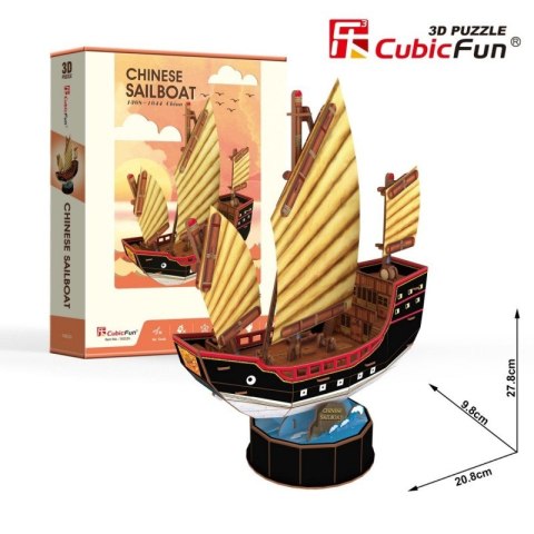 Puzzle 3D Żaglowiec Chinese 62 elementy