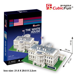 Puzzle 3D Biały Dom, 65 el.