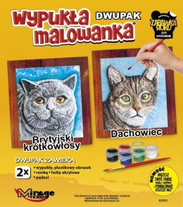 Wypukła malowanka Dwupak Koty Brytyjski krótkowłosy-Dachowi