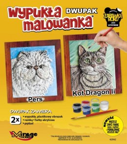 Wypukła malowanka Dwupak Koty Pers- Dragon Li