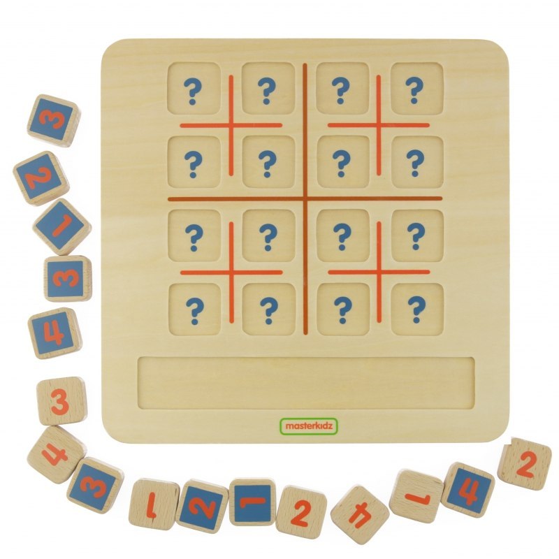 Gra Mini Sudoku, Tablica Edukacyjna, MASTERKIDZ