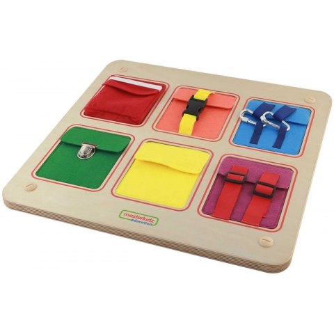 Kieszonki Do Zamykania i Otwierania Zamki Tablica Ścienna Masterkidz Kieszonki Do Zamykania i Otwierania Zamki Tablica Ścienna Masterkidz