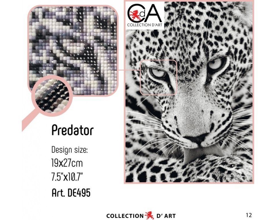 Diamentowa Mozaika 27x19cm Jaguar
