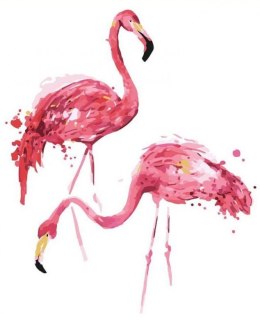 Obraz Malowanie po numerach - Flamingi