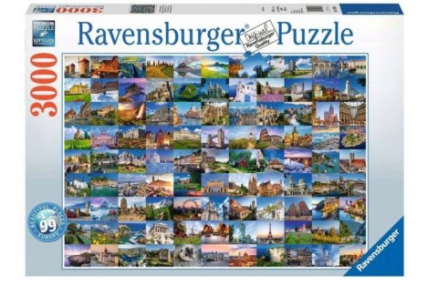 Puzzle 3000 elementów 99 pięknych miejsc w Europie