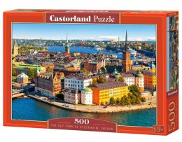 Puzzle 500 elementów Sztokholm Szwecja Stare Miasto