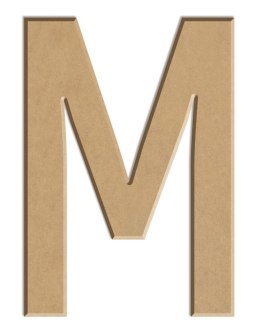 Litera płaska M z MDF H: 40 cm