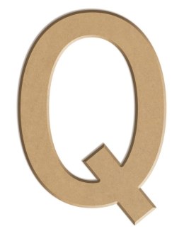 Litera płaska Q z MDF H: 10 cm