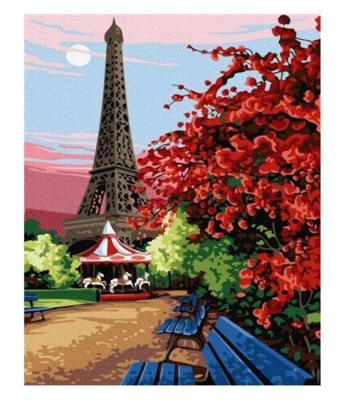 Obraz Malowanie po numerach - Paryż