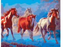 Obraz Malowanie po numerach - Tabun koni