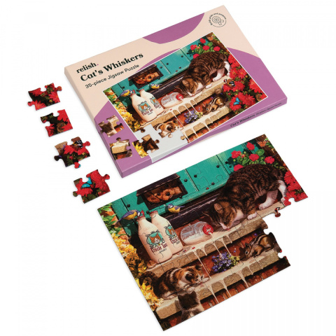 PUZZLE 35 ELEMENTÓW - KOCIE PRZYGODY, relish. PUZZLE 35 ELEMENTÓW - KOCIE PRZYGODY, relish.
