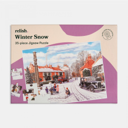 PUZZLE 35 ELEMENTÓW - PIERWSZY ŚNIEG, relish., terapia seniora