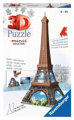 Puzzle 3D Mini Budynki Wieża Eifla, 54 elementy