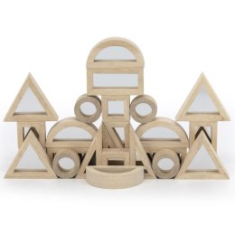 Drewniane Klocki Lustrzane układanka 24 elementy, Viga Toys