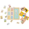 Tablica Edukacyjna Ciało Ludzkie Układanka Klocki Puzzle Dopasuj 19 el.