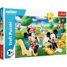 Puzzle 24 elementy Maxi Myszka Miki w gronie przyjaciół