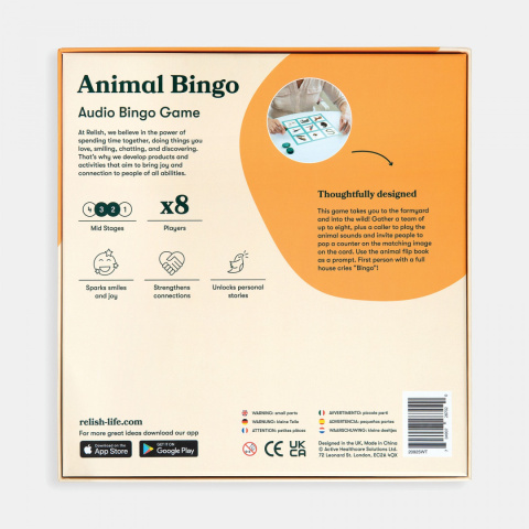 GRA ZWIERZĘCE BINGO, Relish. GRA ZWIERZĘCE BINGO, Relish.