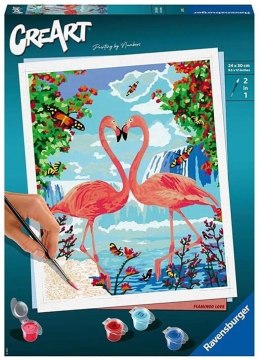 Malowanka CreArt Zakochane flamingi