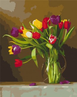 Obraz Paint it! Malowanie po numerach. Tulipany