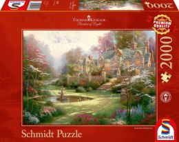 Puzzle 2000 elementów Thomas Kinkade Wiosenny ogród