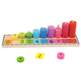 Układanka Nauka Liczenia i Kolorów Montessori, sorter WOOPIE