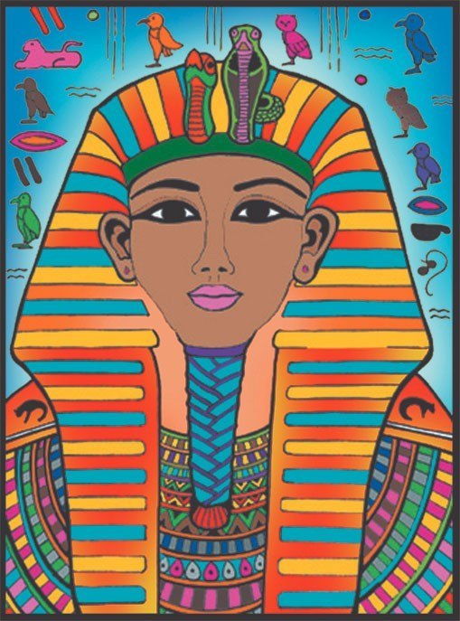 Aktywizacja seniora - Kolorowanka Welwetowa Faraon