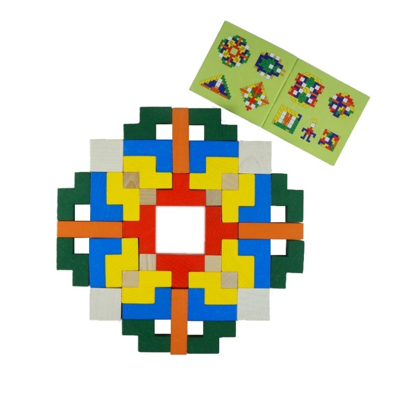 Klocki wspierające sprawność manualną seniorów – klocki łamigłówka